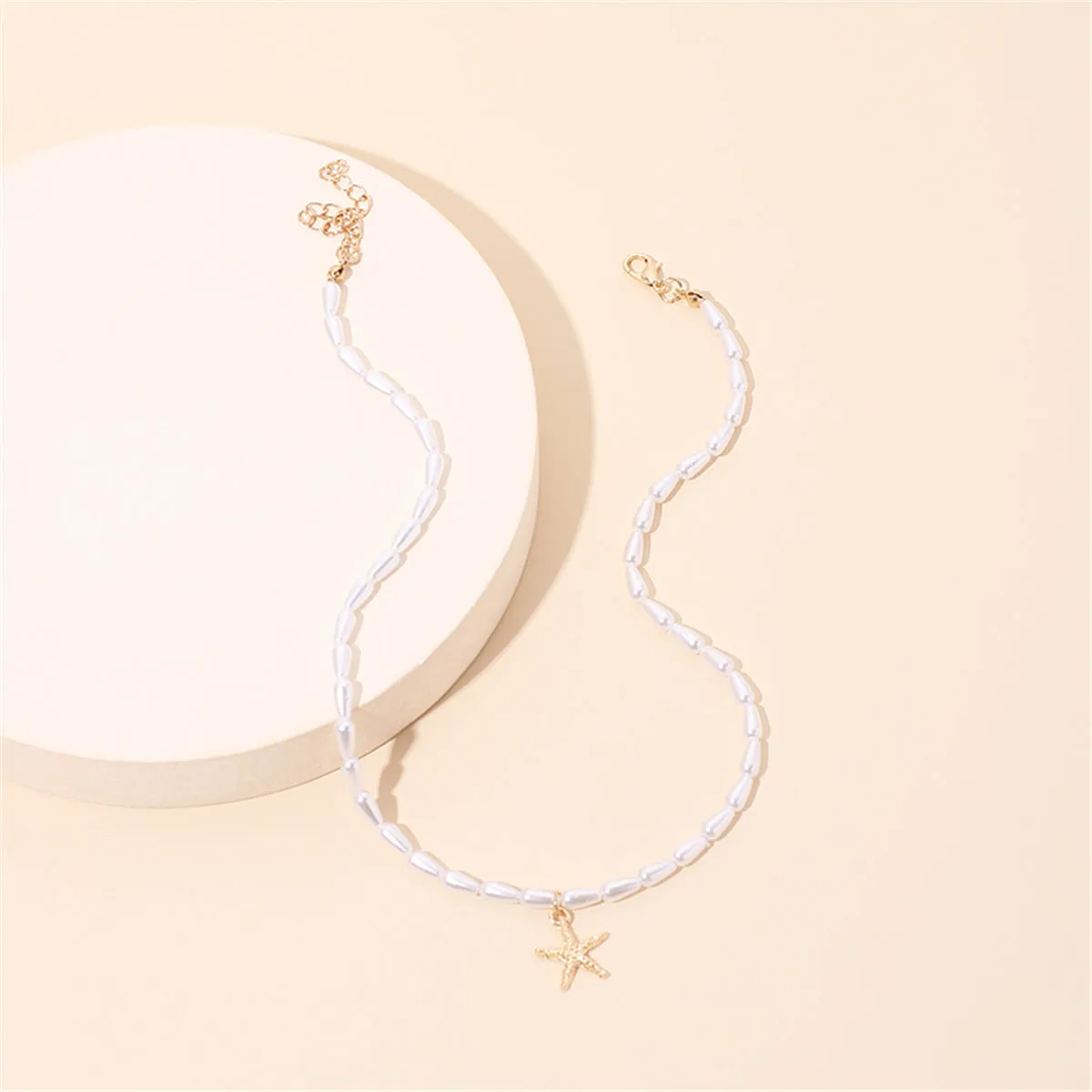 Pearl & 18K Gold-Plated Beaded Starfish Choker Necklace