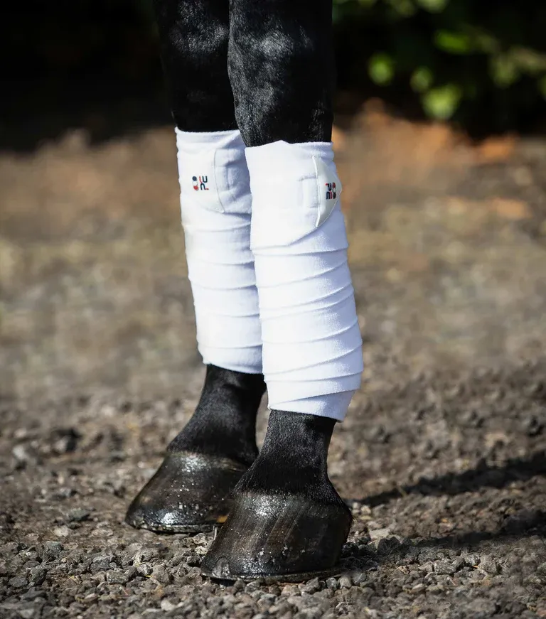 PEI Polo Fleece Bandages (White)