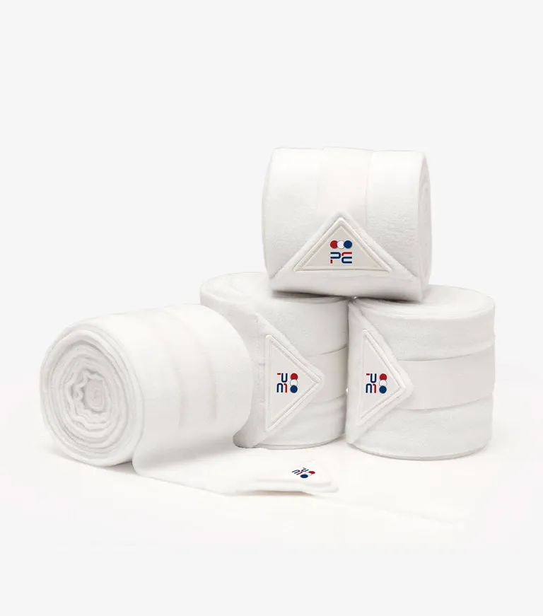 PEI Polo Fleece Bandages (White)