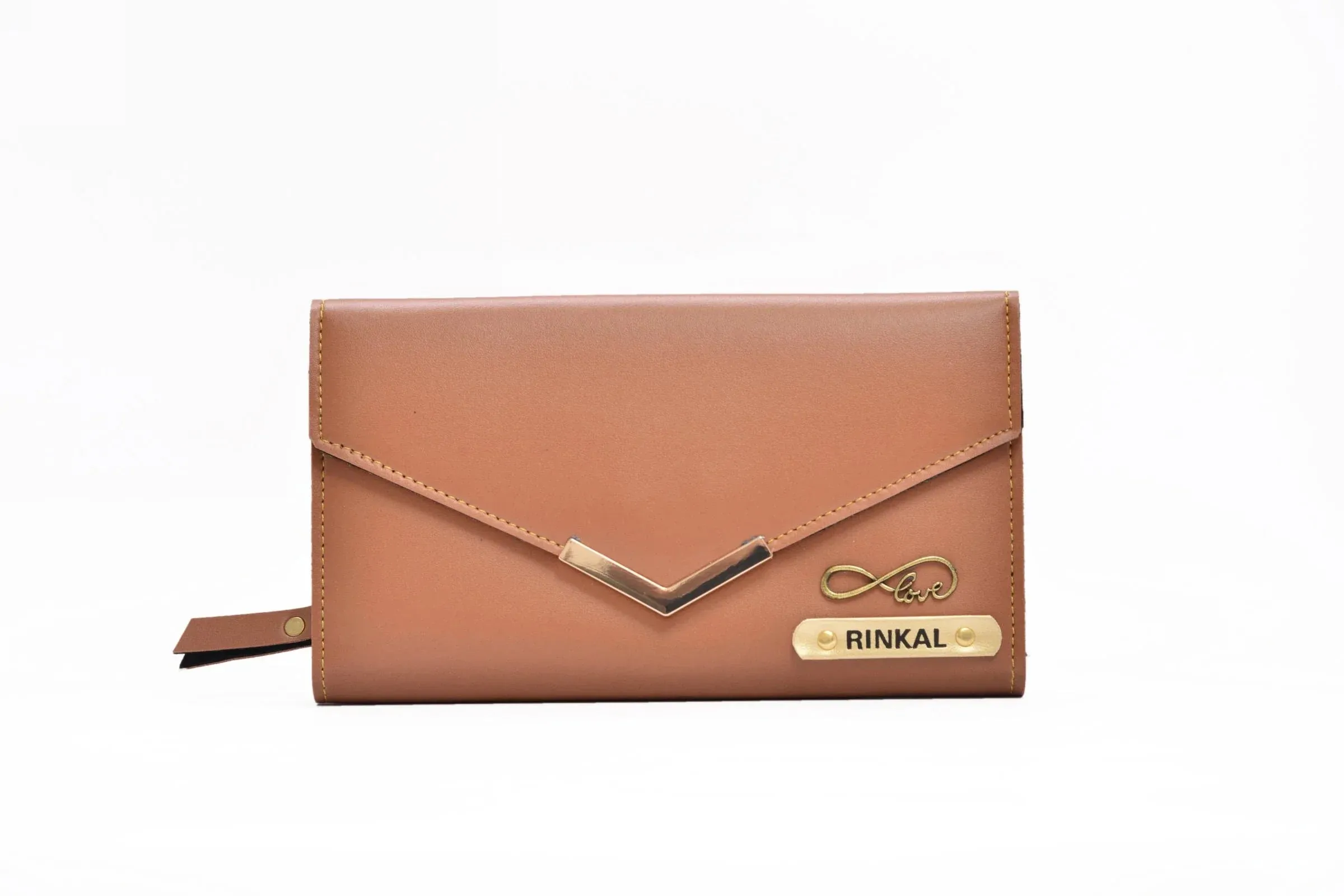 Personalized Stylish Lady Wallet - Tan