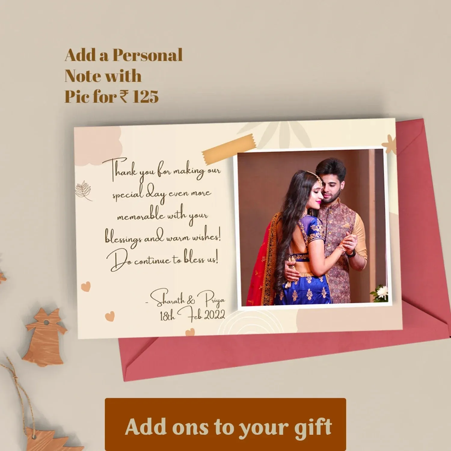 Personalized Stylish Lady Wallet - Tan