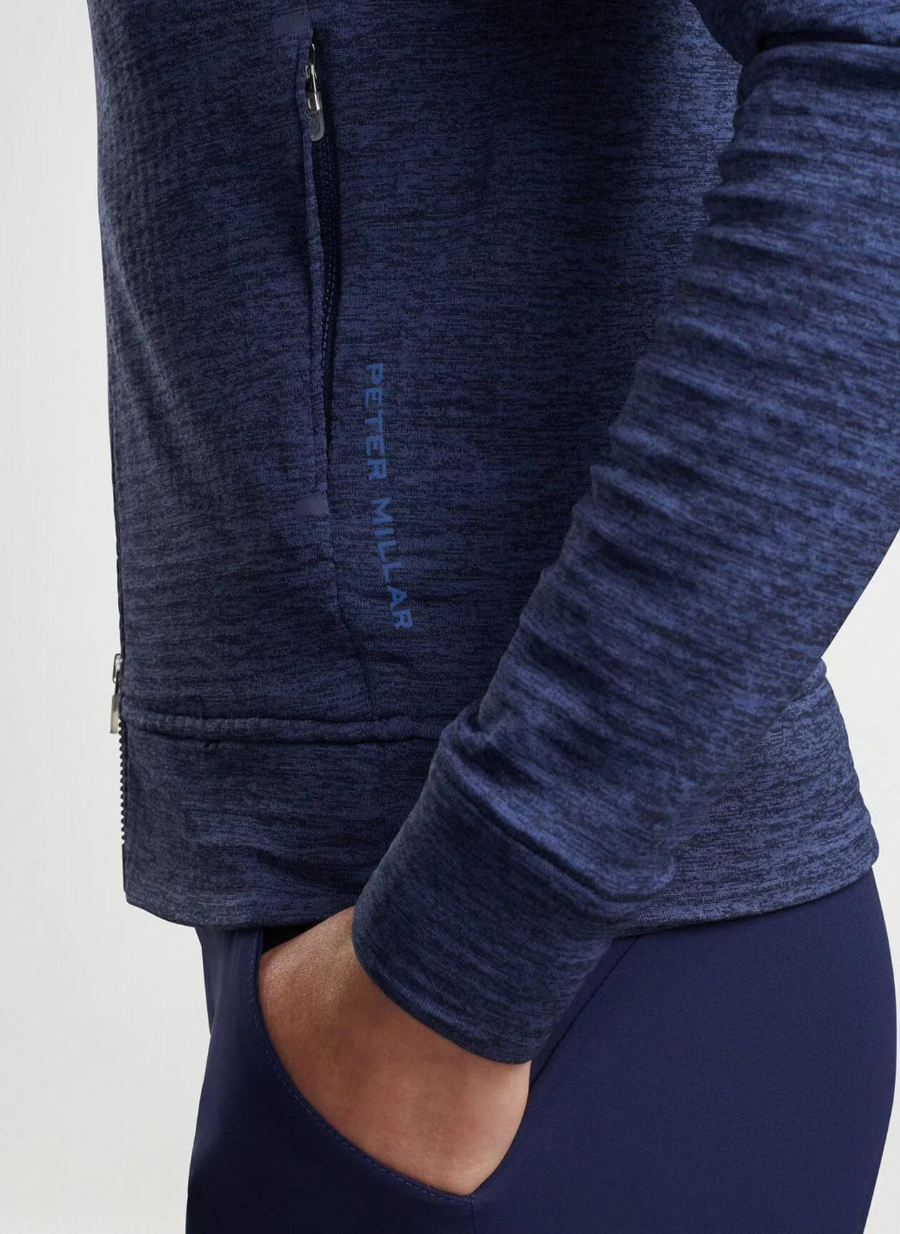 Peter Millar Womens Maven Performance Full-Zip Hoodie - NAVY