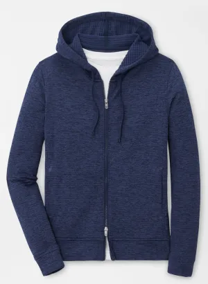 Peter Millar Womens Maven Performance Full-Zip Hoodie - NAVY