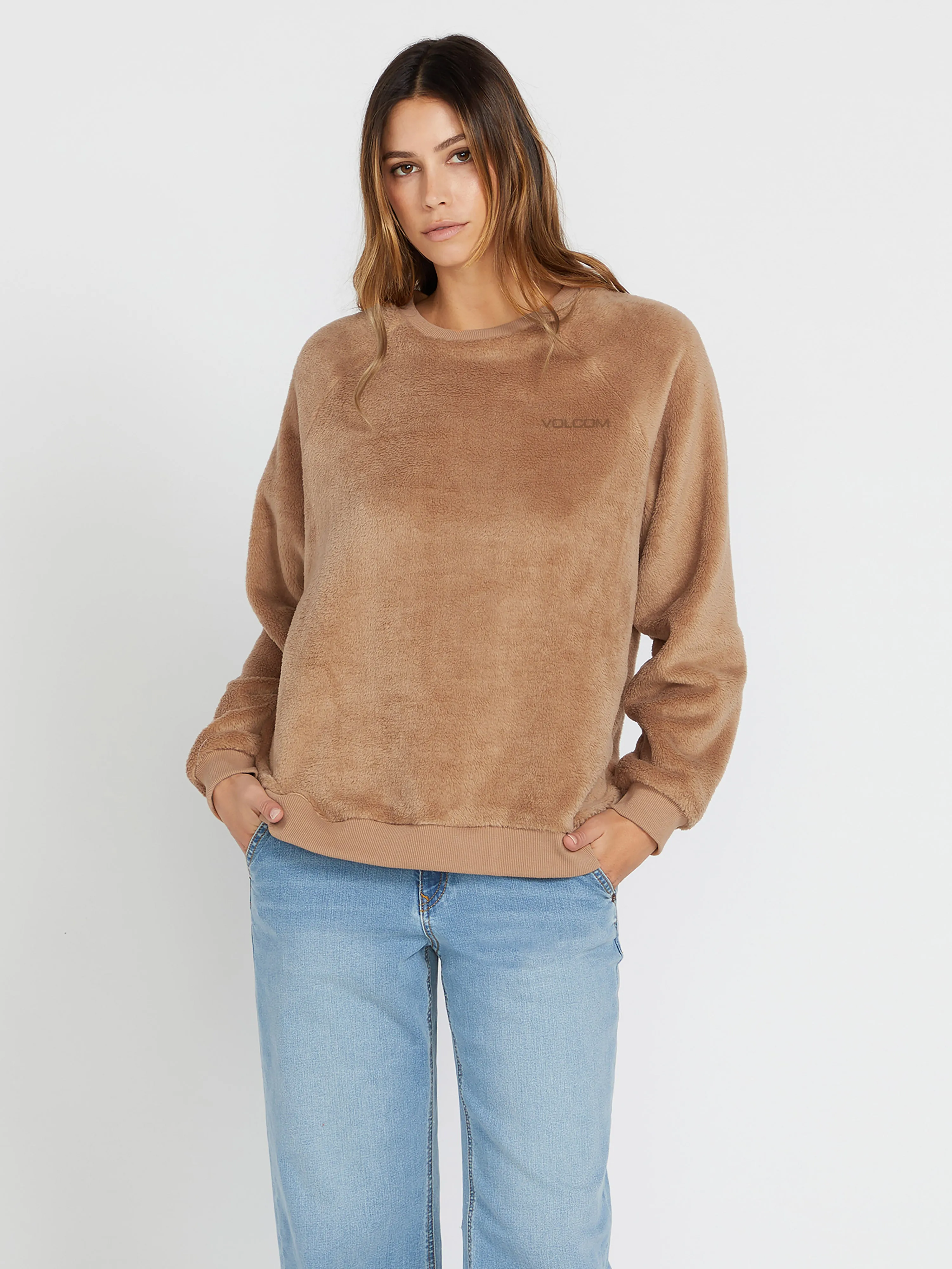 Pheelin Phine Sherpa Sweatshirt - MOCHA