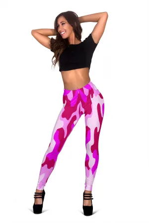 Pink Camouflage Women's Leggings