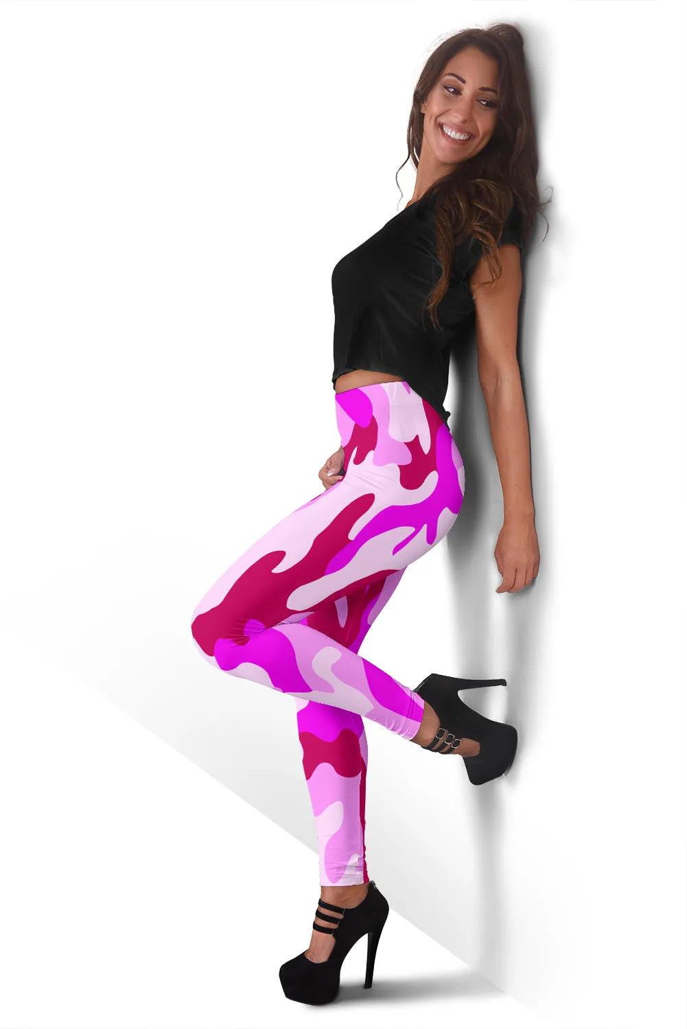 Pink Camouflage Women's Leggings