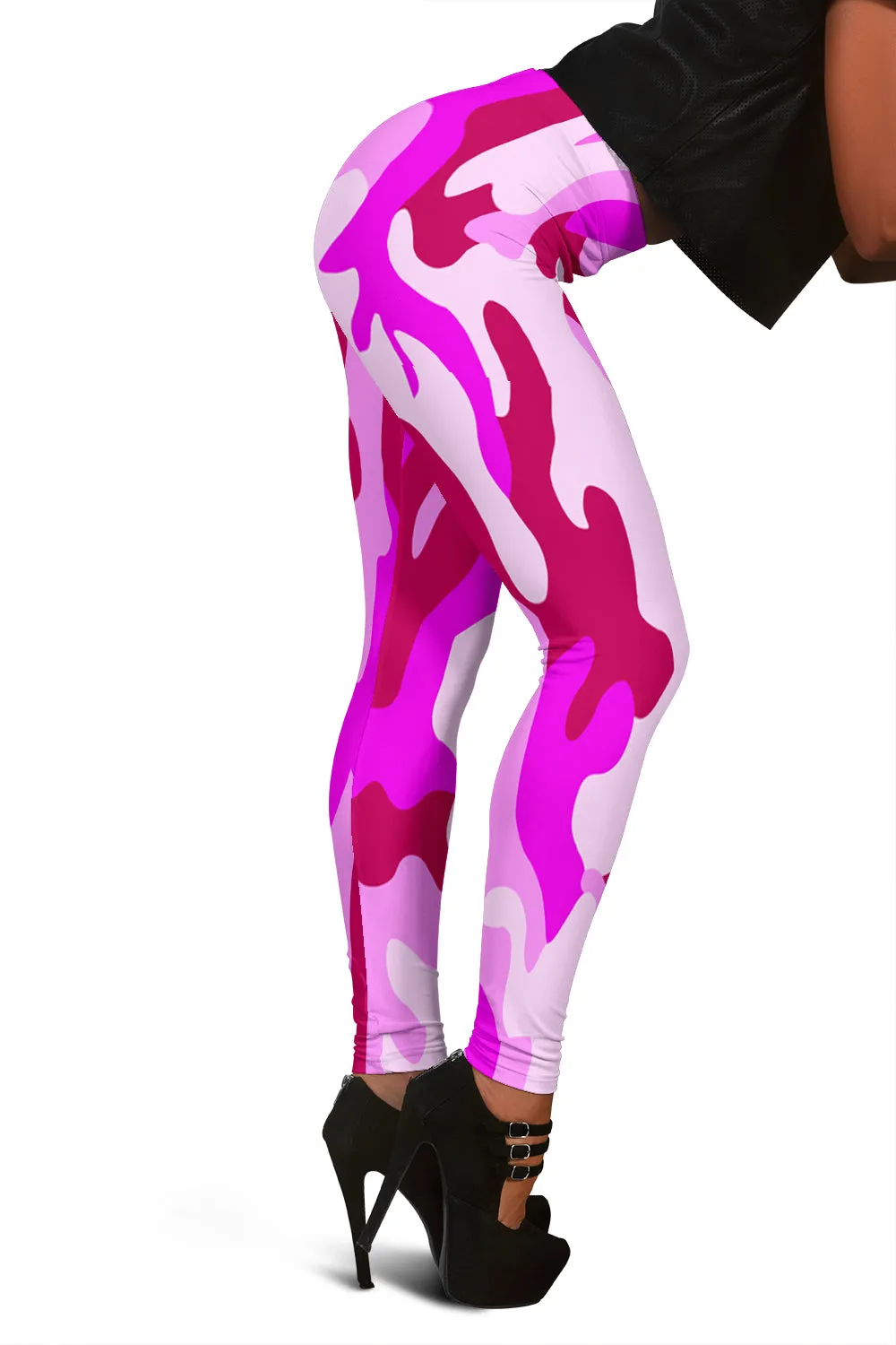Pink Camouflage Women's Leggings