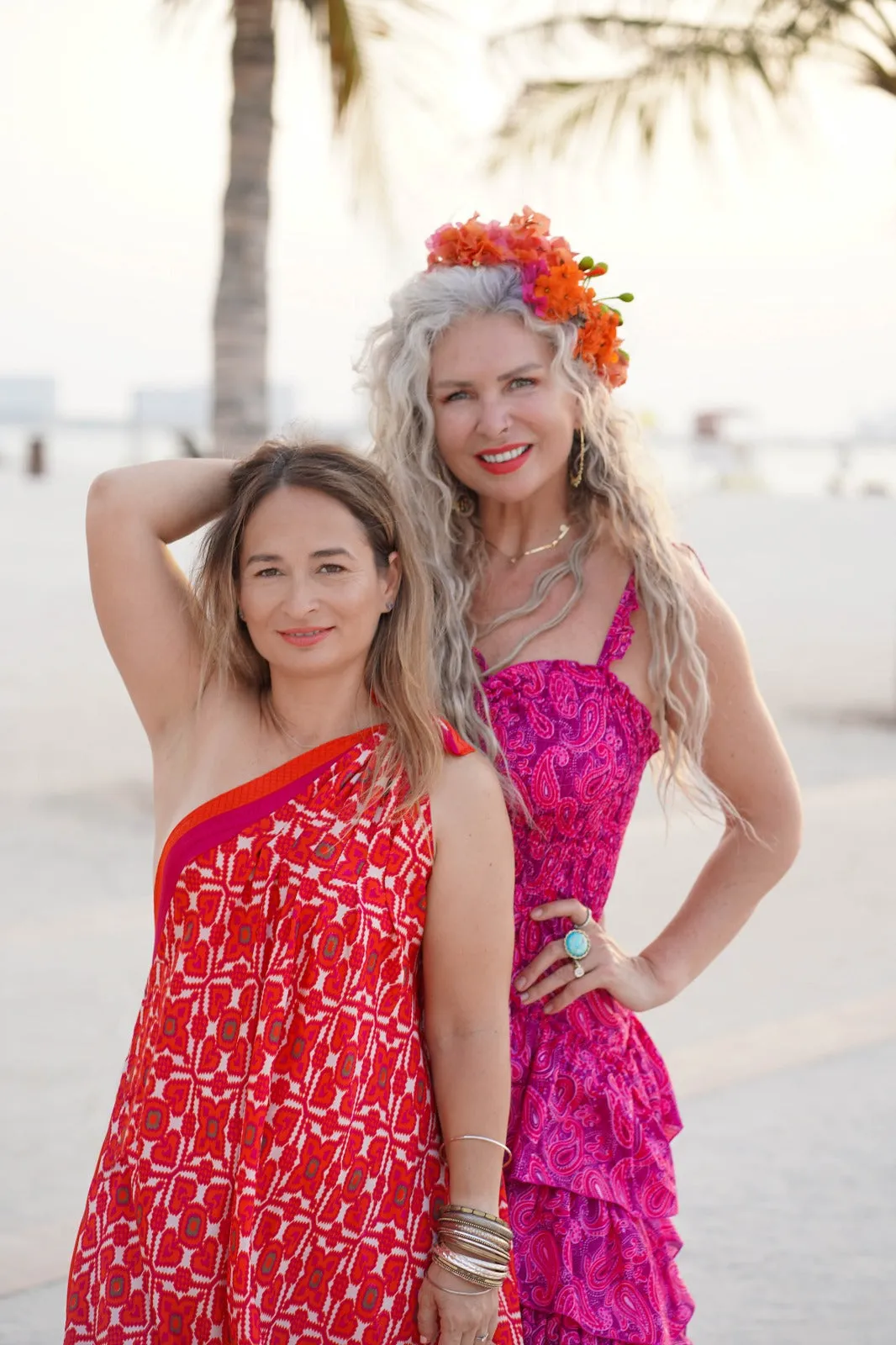 Pink paisley peacock dress