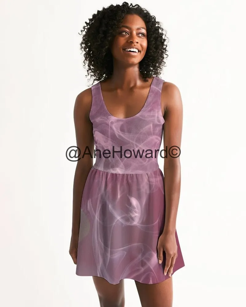 Pink Smoke Women's Scoop Neck Skater Dress