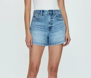 Pistola Saige High Rise A-Line Shorts - French Riviera