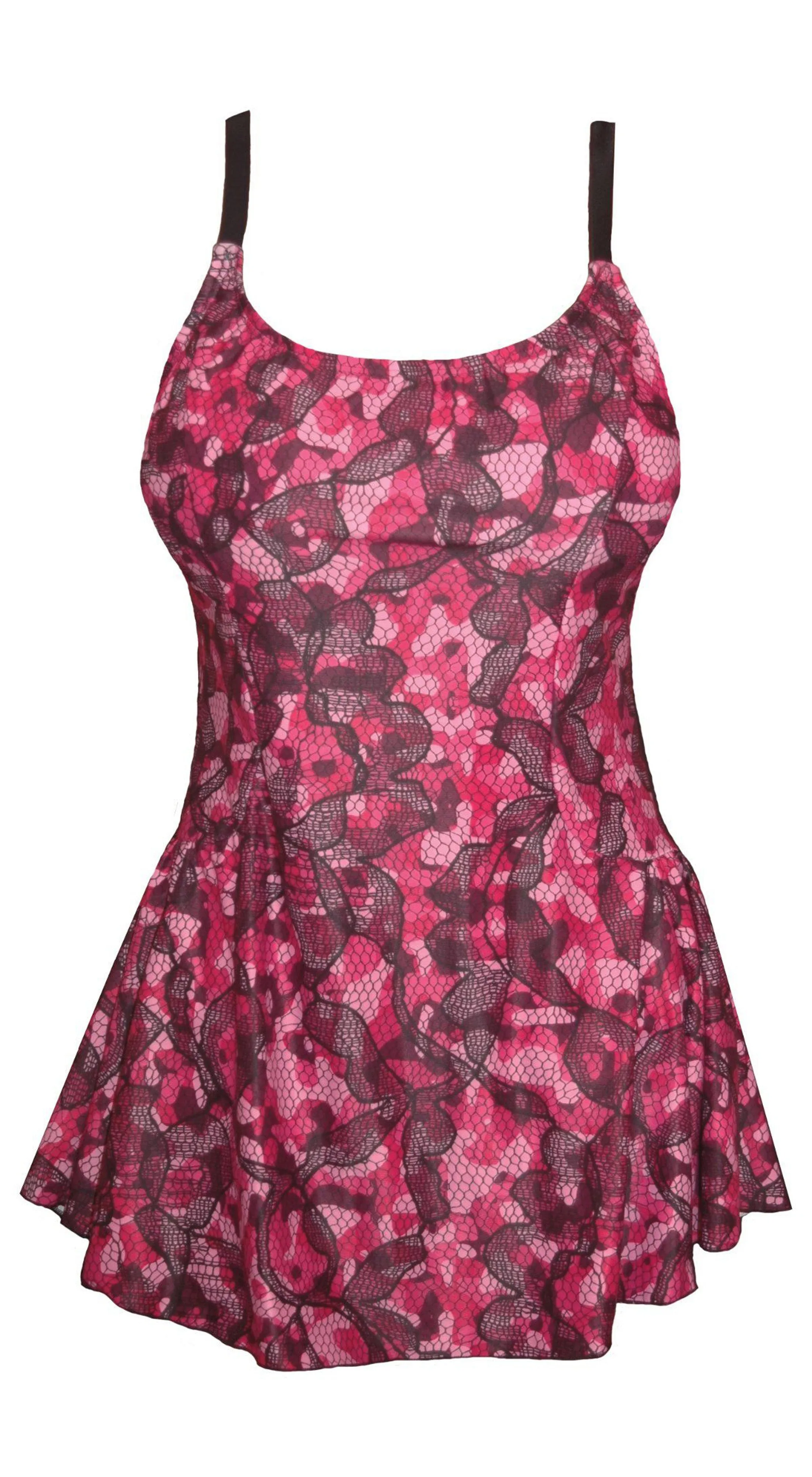 Plus Size Pink Swimsuit
