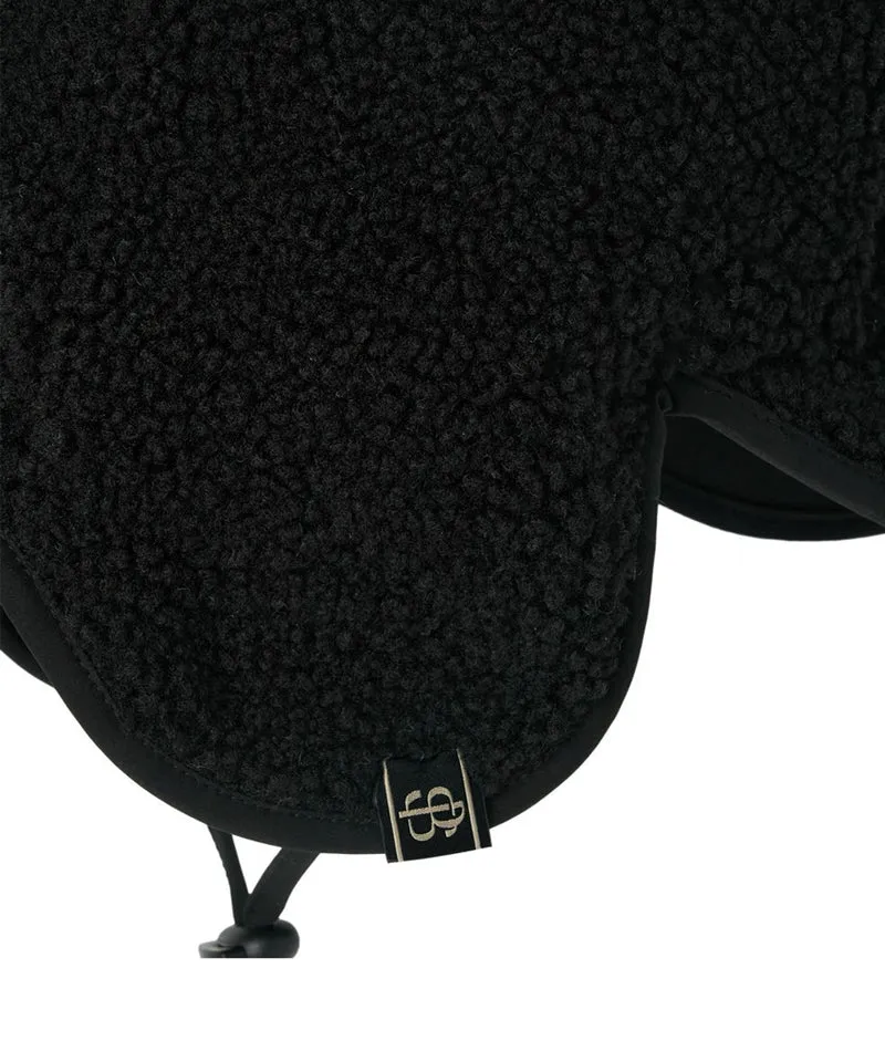 POSHERD Fleece Earflap Cap - Black