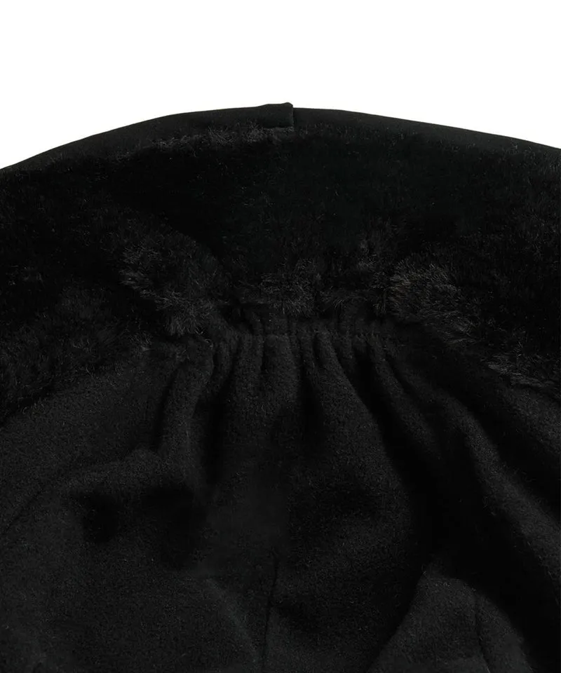 POSHERD Fleece Earflap Cap - Black