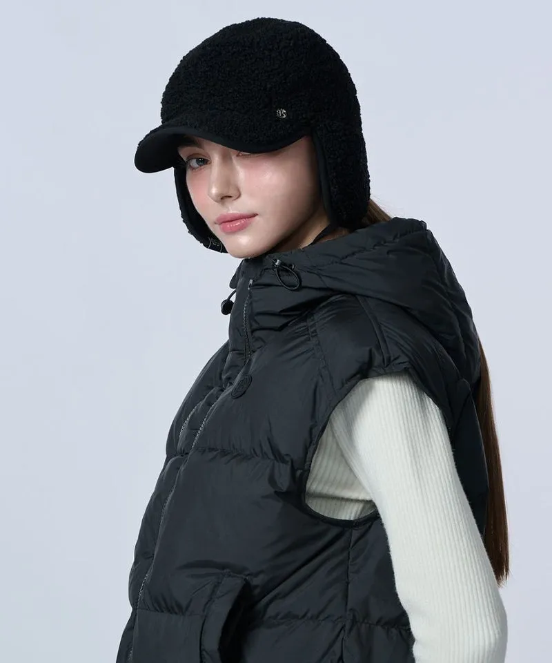 POSHERD Fleece Earflap Cap - Black