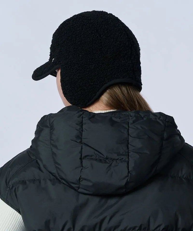 POSHERD Fleece Earflap Cap - Black