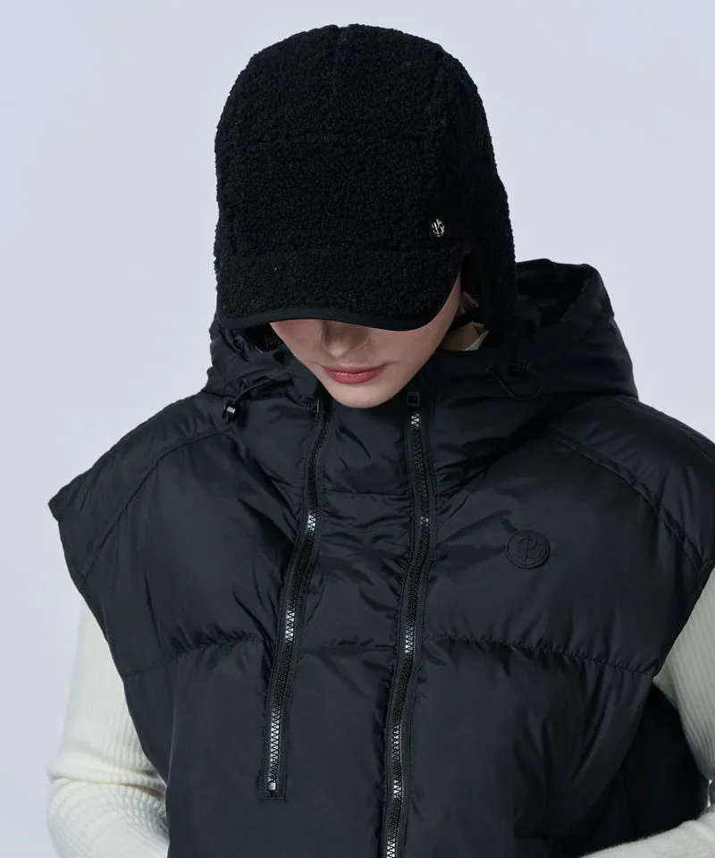 POSHERD Fleece Earflap Cap - Black