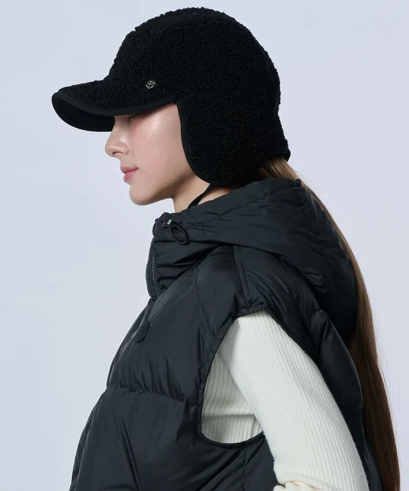 POSHERD Fleece Earflap Cap - Black