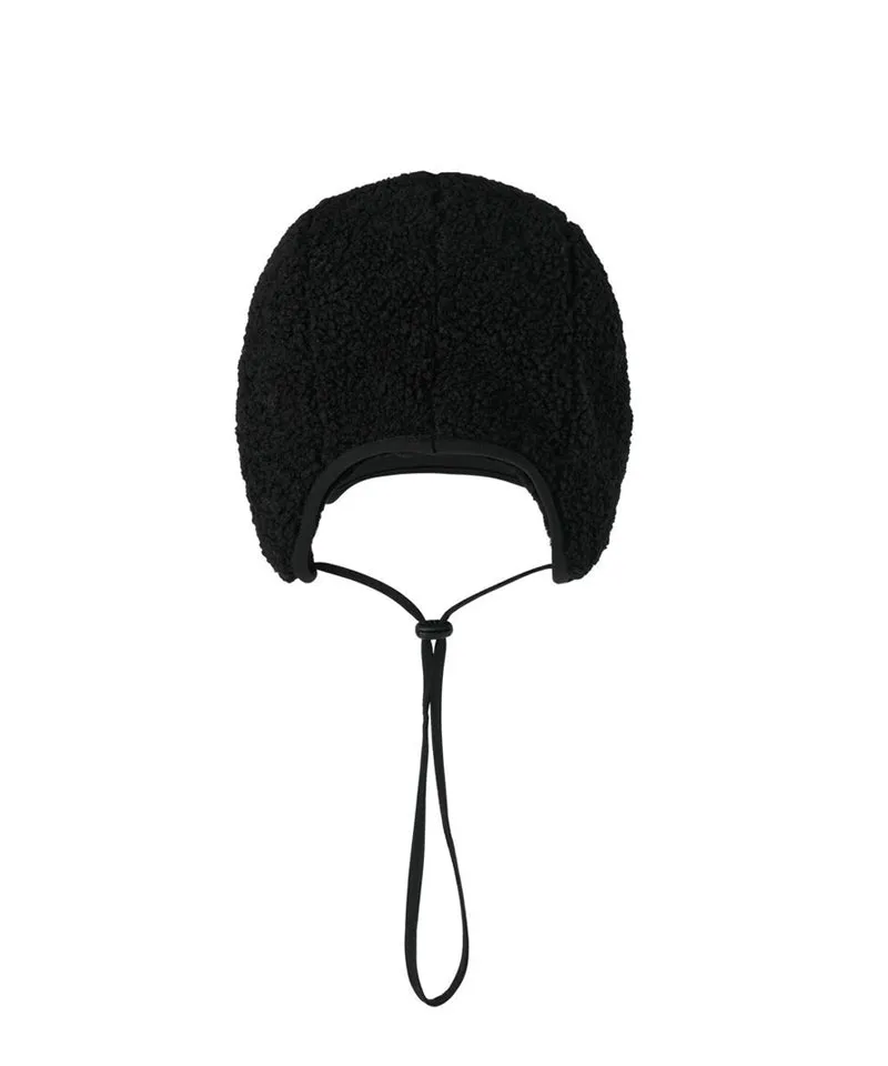 POSHERD Fleece Earflap Cap - Black