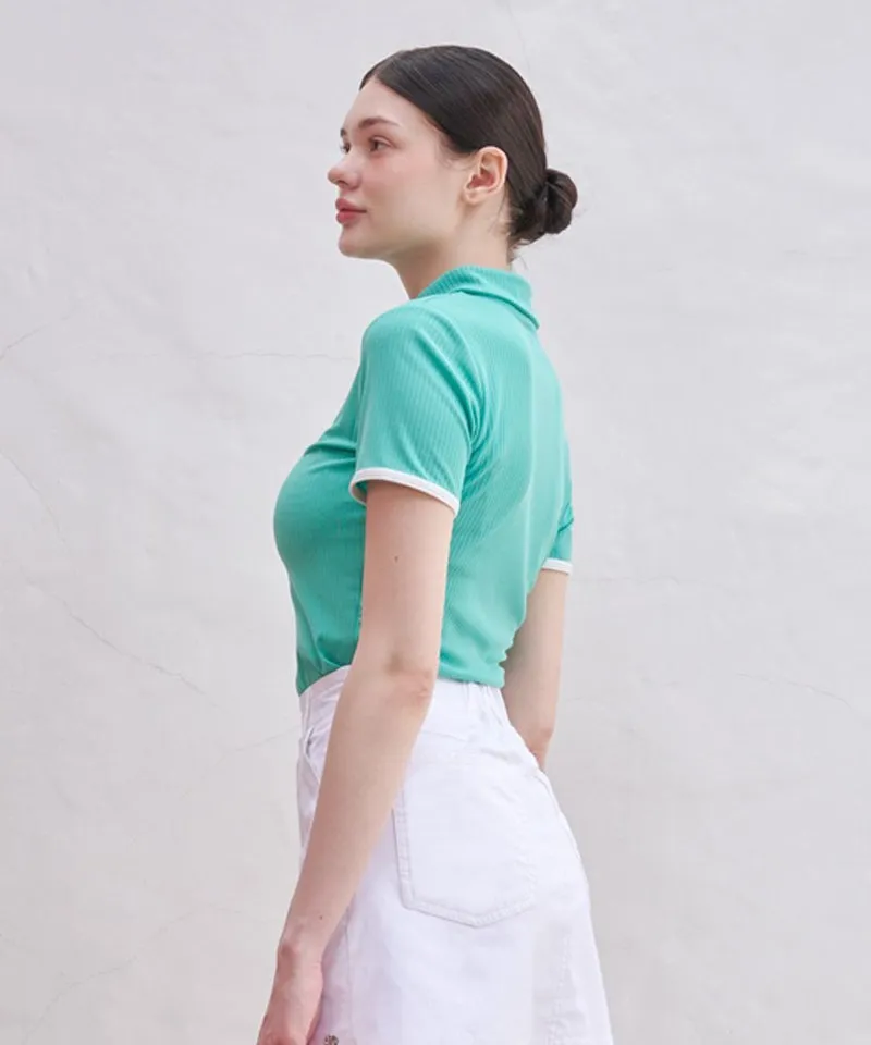 POSHERD Light Cool Pique Top - Green
