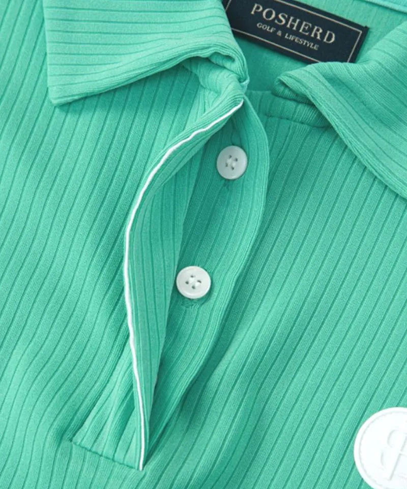POSHERD Light Cool Pique Top - Green