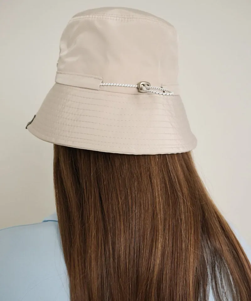 POSHERD Shine String Bucket Hat - Beige