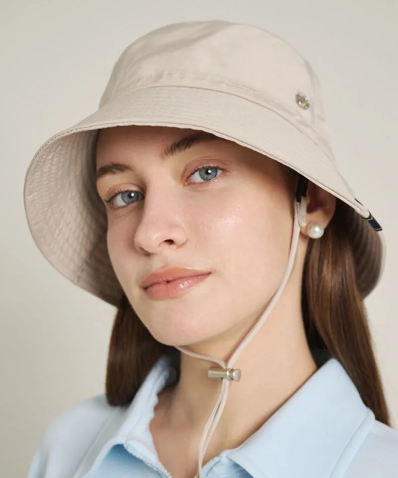 POSHERD Shine String Bucket Hat - Beige