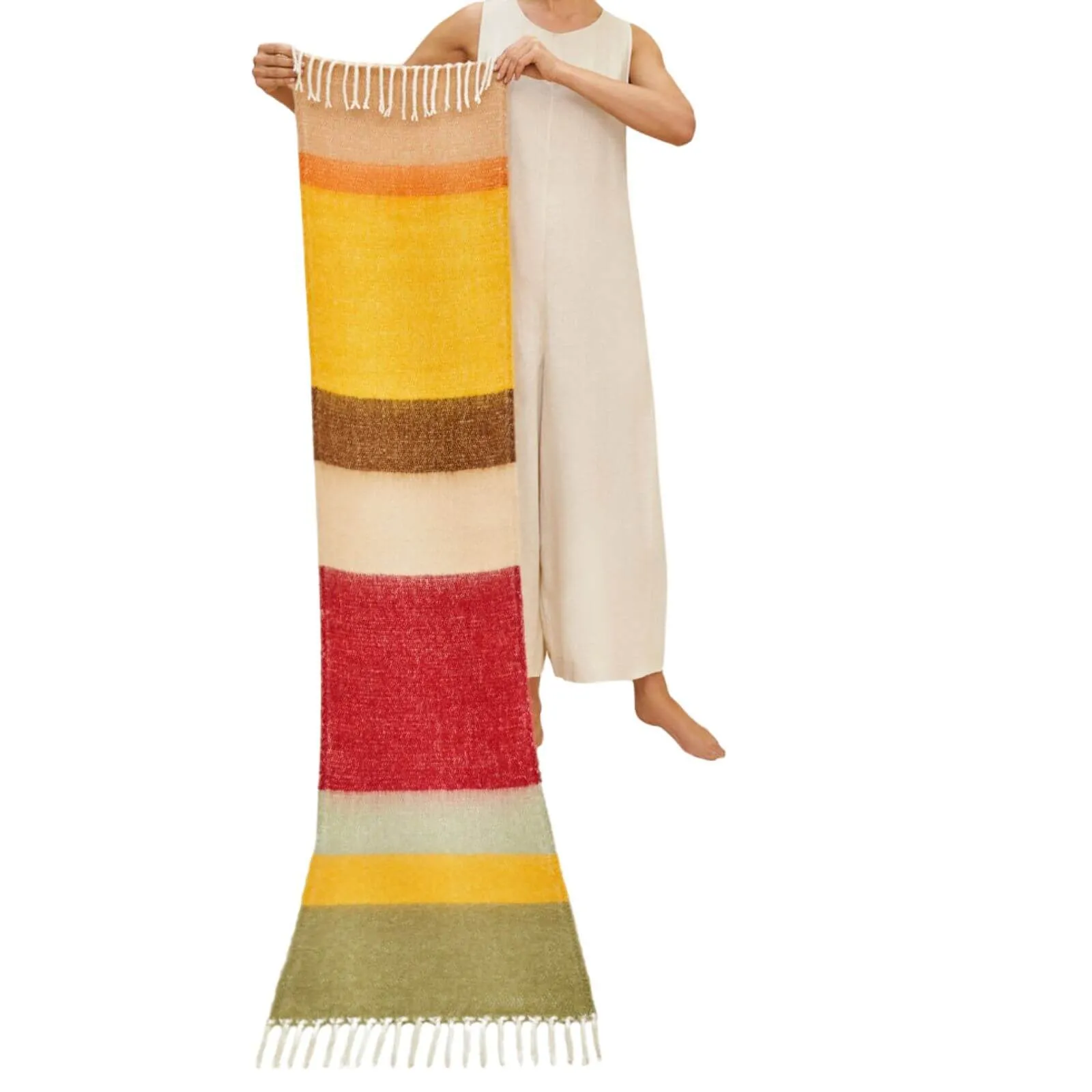 Powder Soho Cosy Scarf - Burgundy Mix