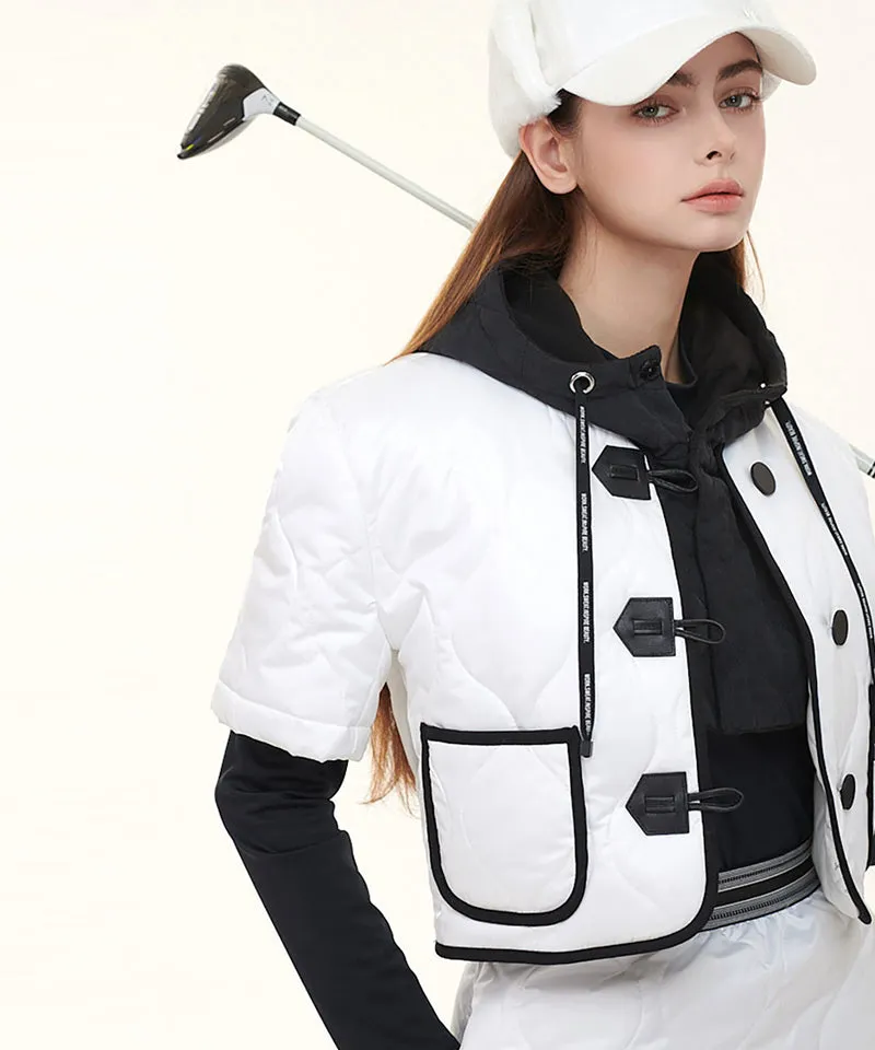 Q.C PLAY: 4oz Quilted Padded Rappa Pocket Short Sleeve Jacket - 3 Colors
