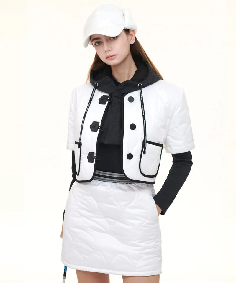 Q.C PLAY: 4oz Quilted Padded Rappa Pocket Short Sleeve Jacket - 3 Colors