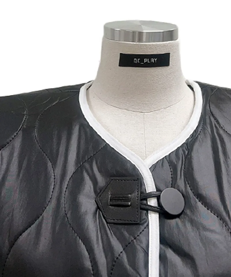 Q.C PLAY: 4oz Quilted Padded Rappa Pocket Short Sleeve Jacket - 3 Colors
