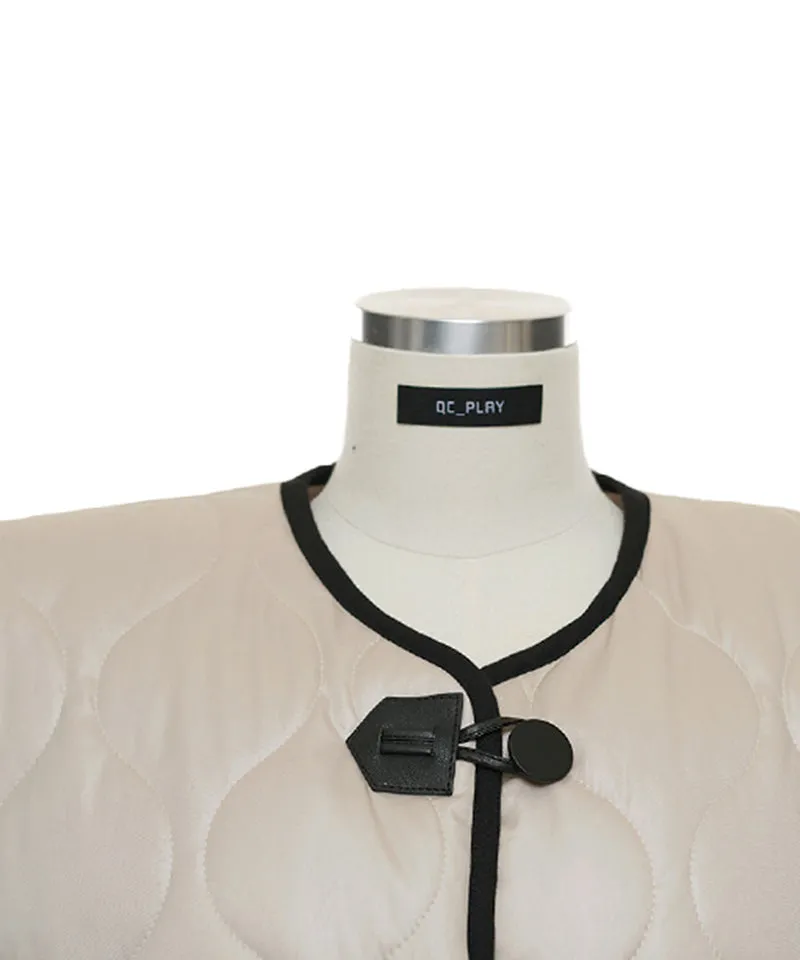 Q.C PLAY: 4oz Quilted Padded Rappa Pocket Short Sleeve Jacket - 3 Colors