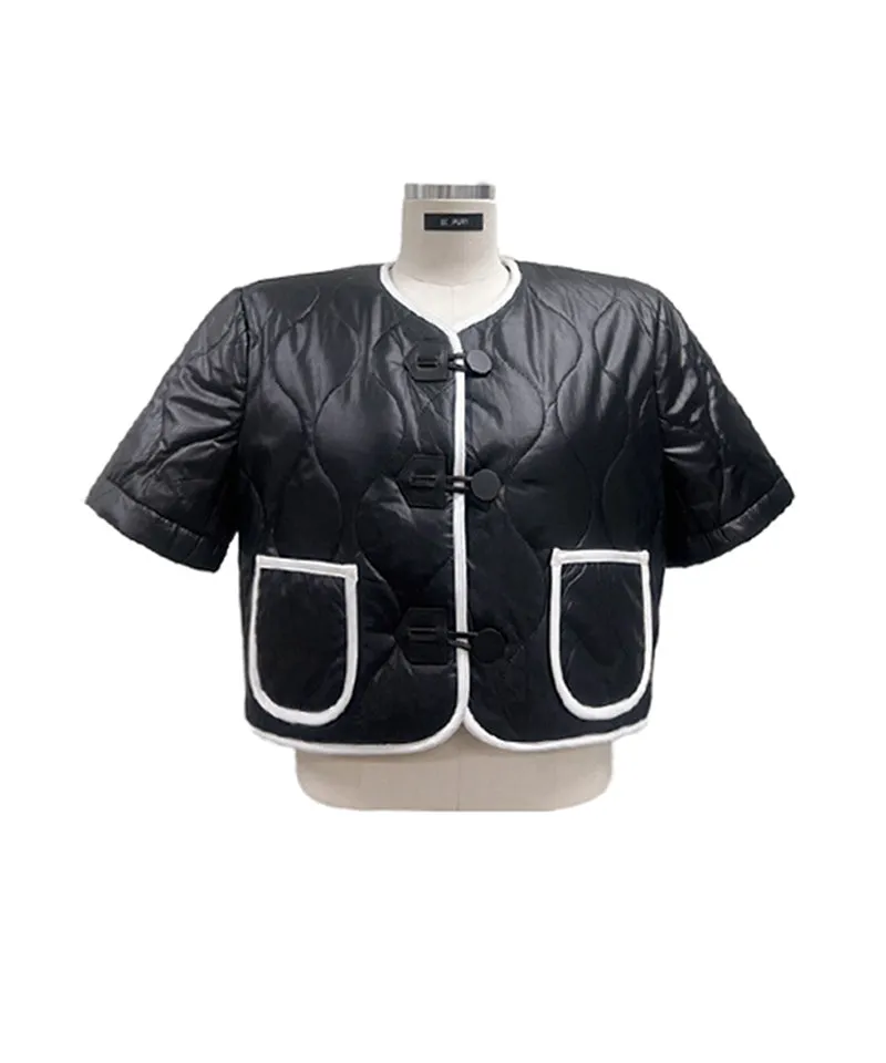 Q.C PLAY: 4oz Quilted Padded Rappa Pocket Short Sleeve Jacket - 3 Colors