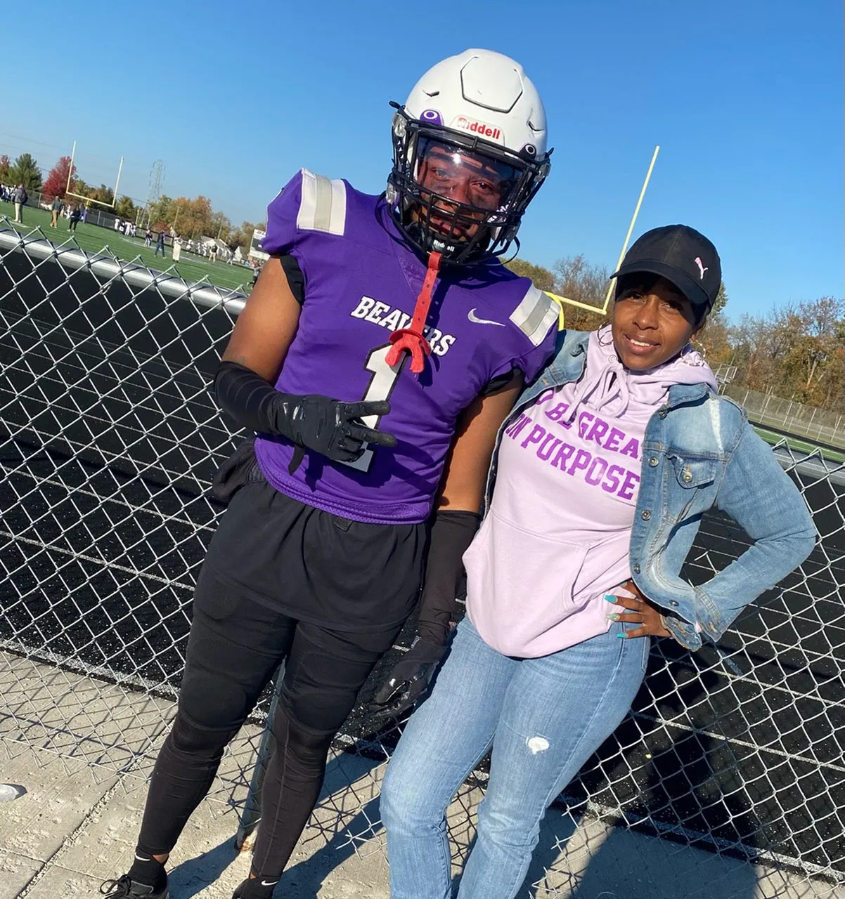 "Go Be Great On Purpose" Purple on Purple Hoodie