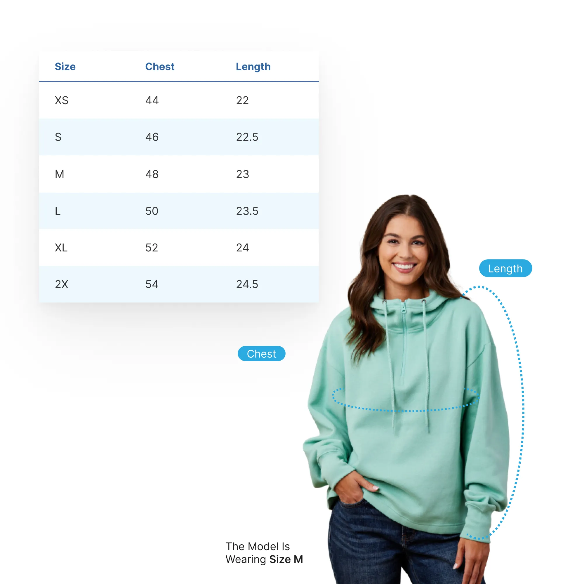 "Little Love" Women's Relaxed Fit 1/4 Zip Scuba Neck