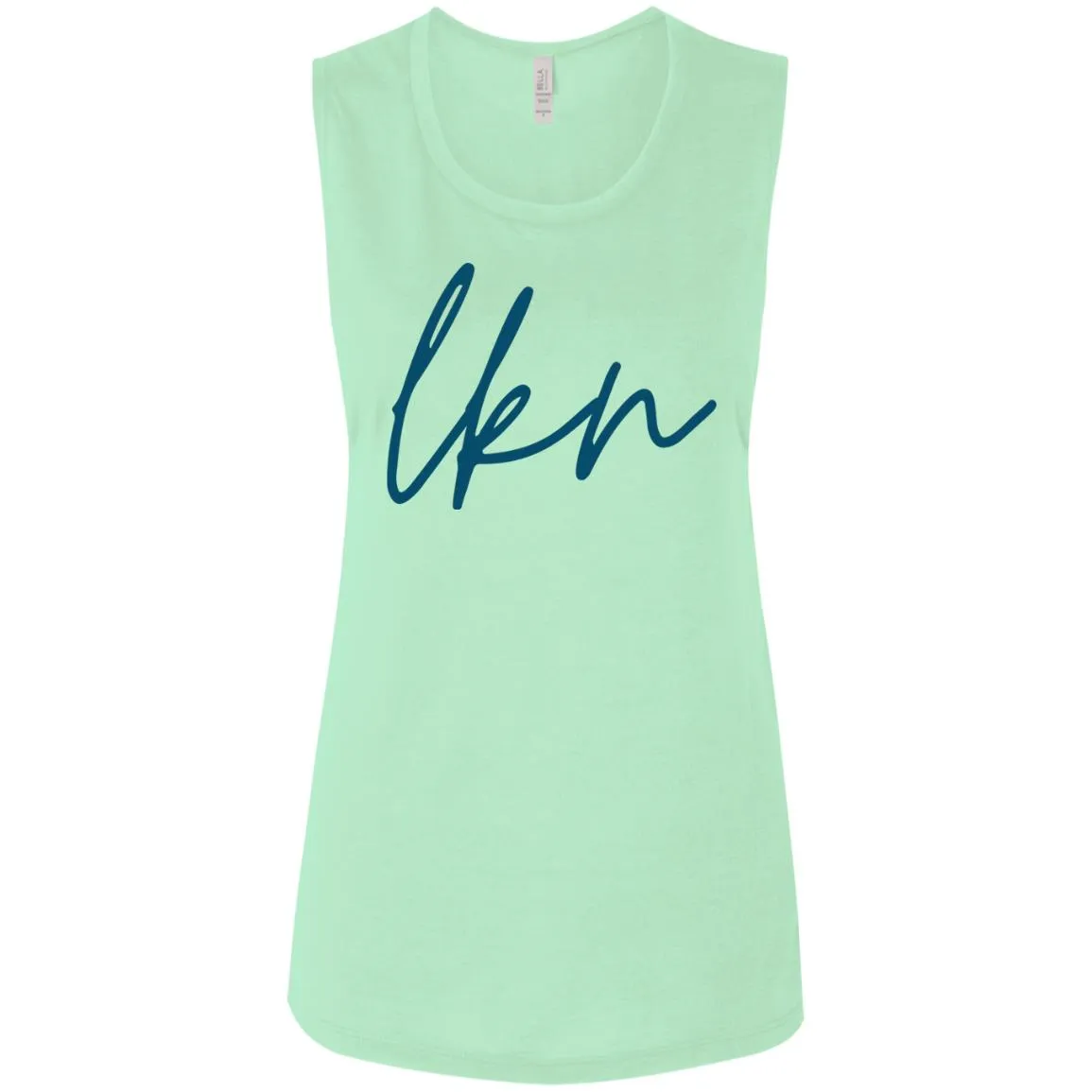 "LKN- NAVY" Ladies' Flowy Muscle Tank