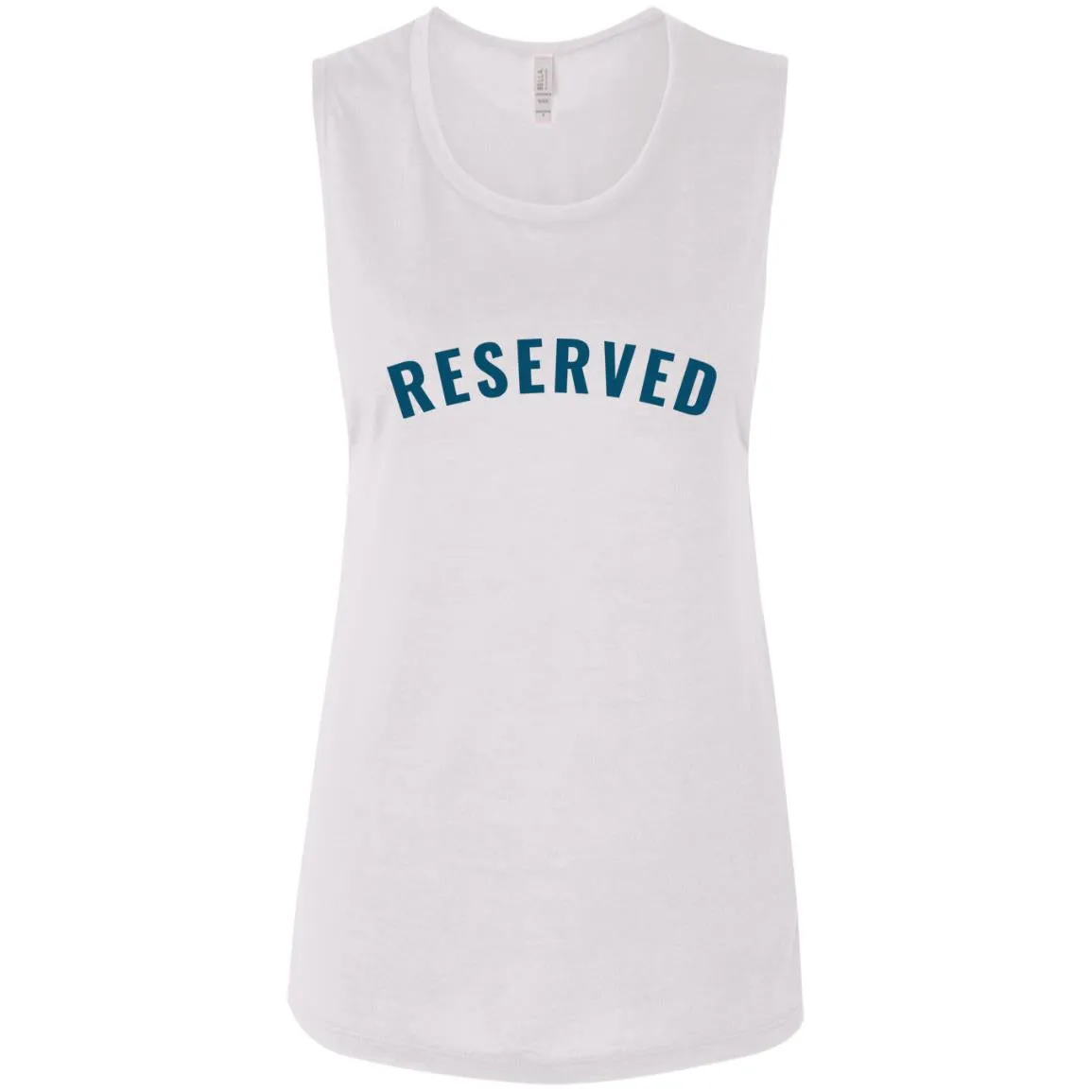 "Reserved" Ladies' Flowy Muscle Tank