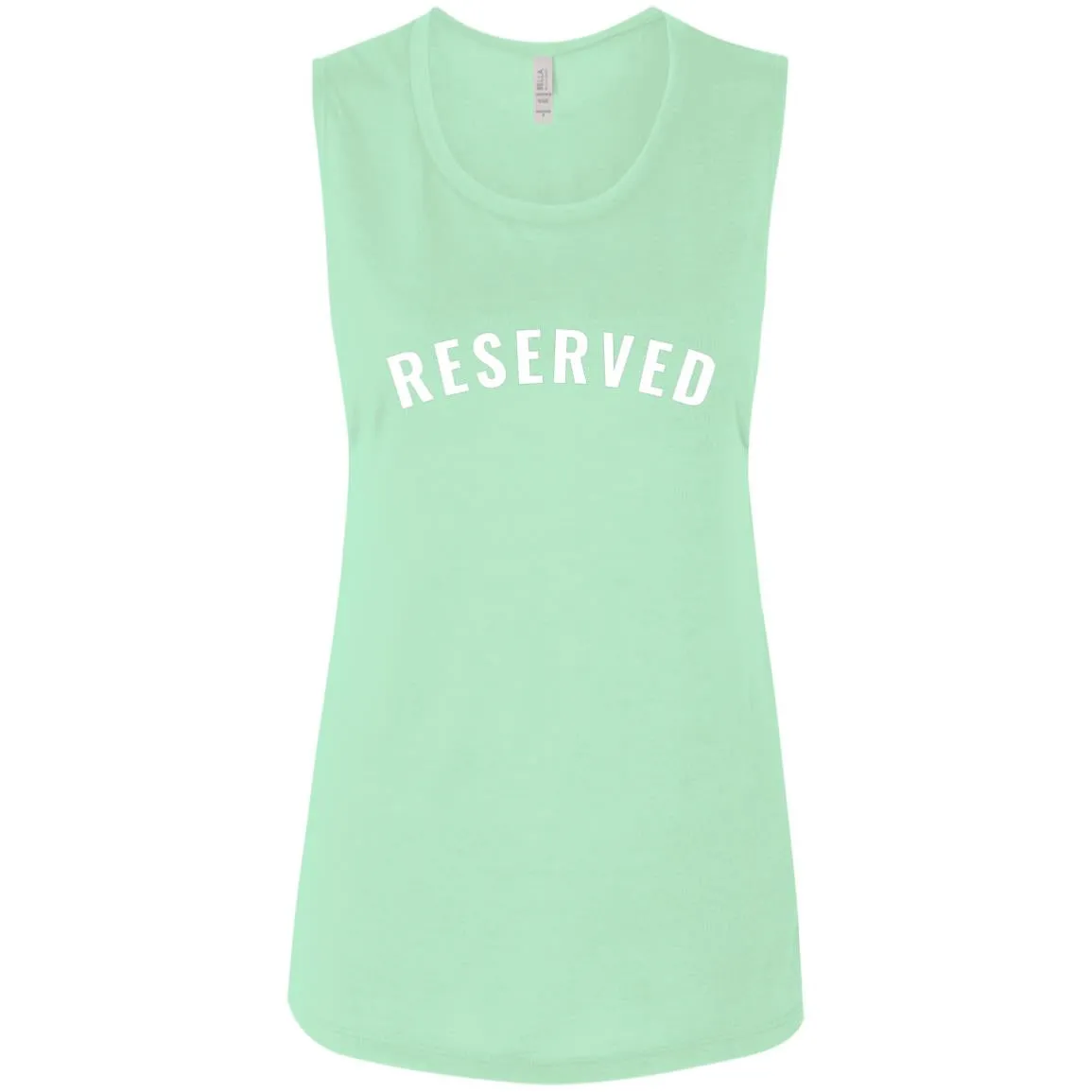 "Reserved" Ladies' Flowy Muscle Tank