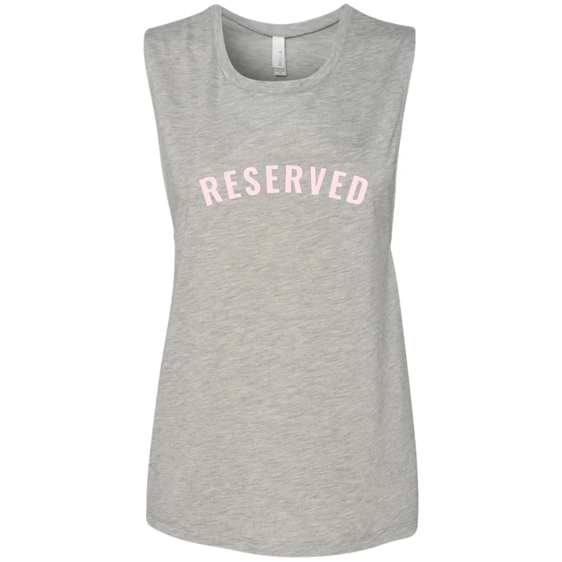 "Reserved" Ladies' Flowy Muscle Tank