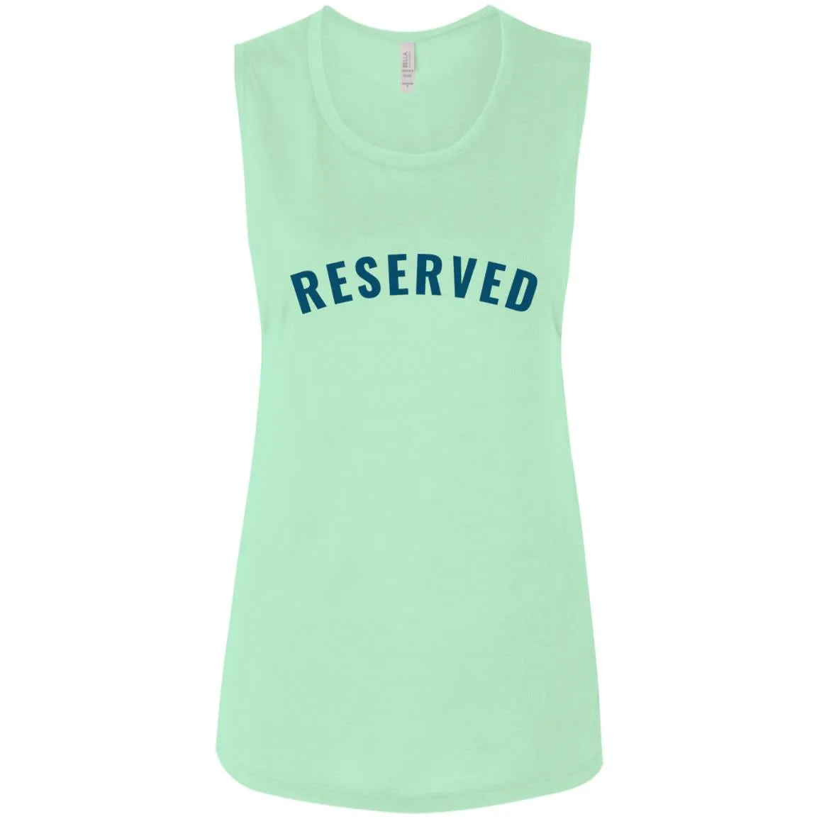 "Reserved" Ladies' Flowy Muscle Tank