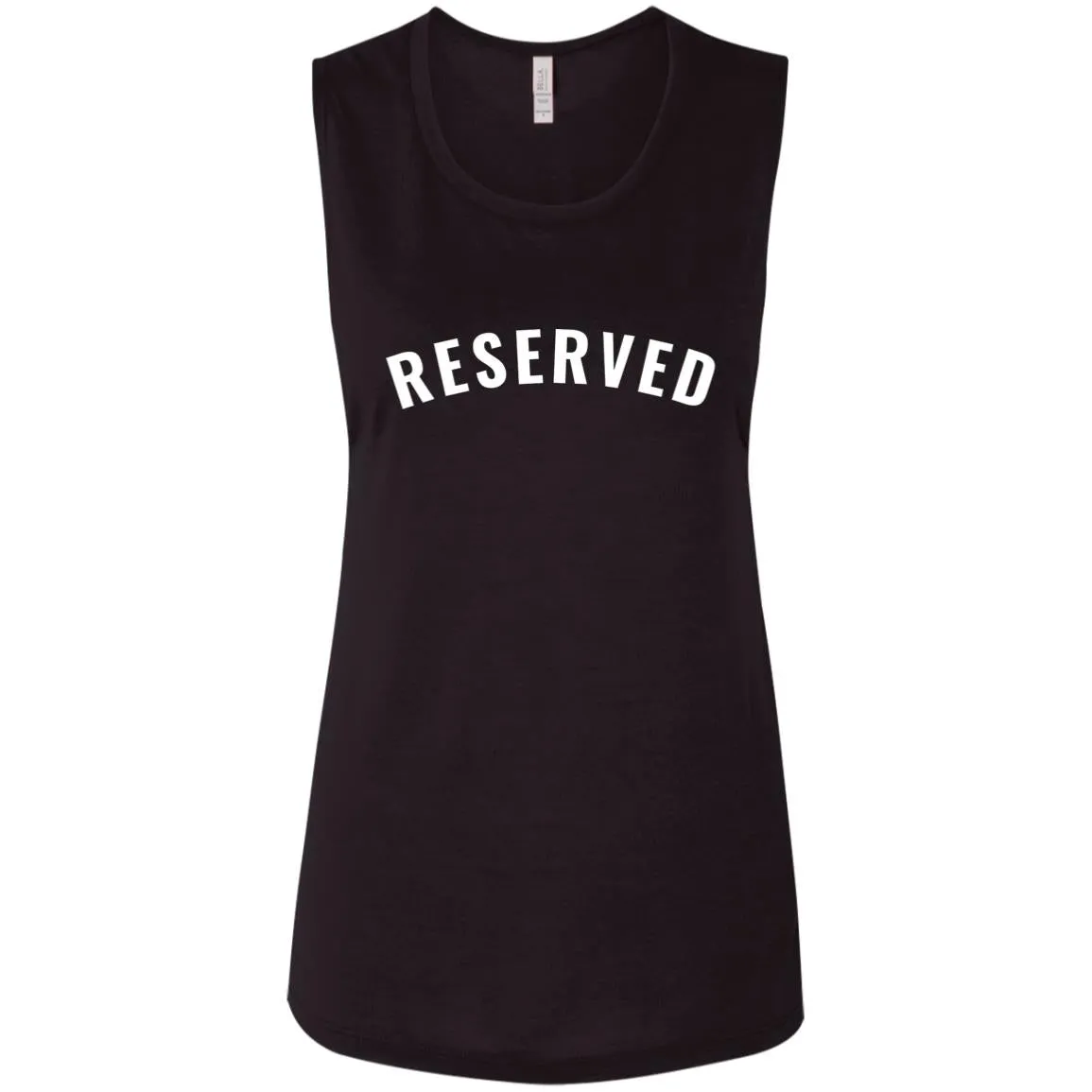 "Reserved" Ladies' Flowy Muscle Tank
