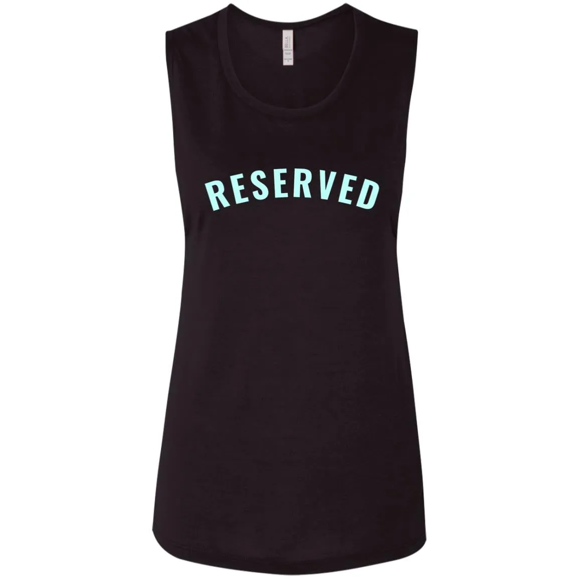 "Reserved" Ladies' Flowy Muscle Tank
