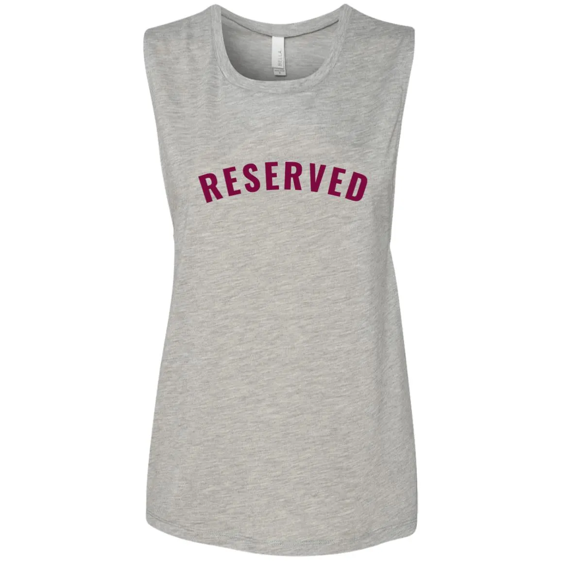 "Reserved" Ladies' Flowy Muscle Tank