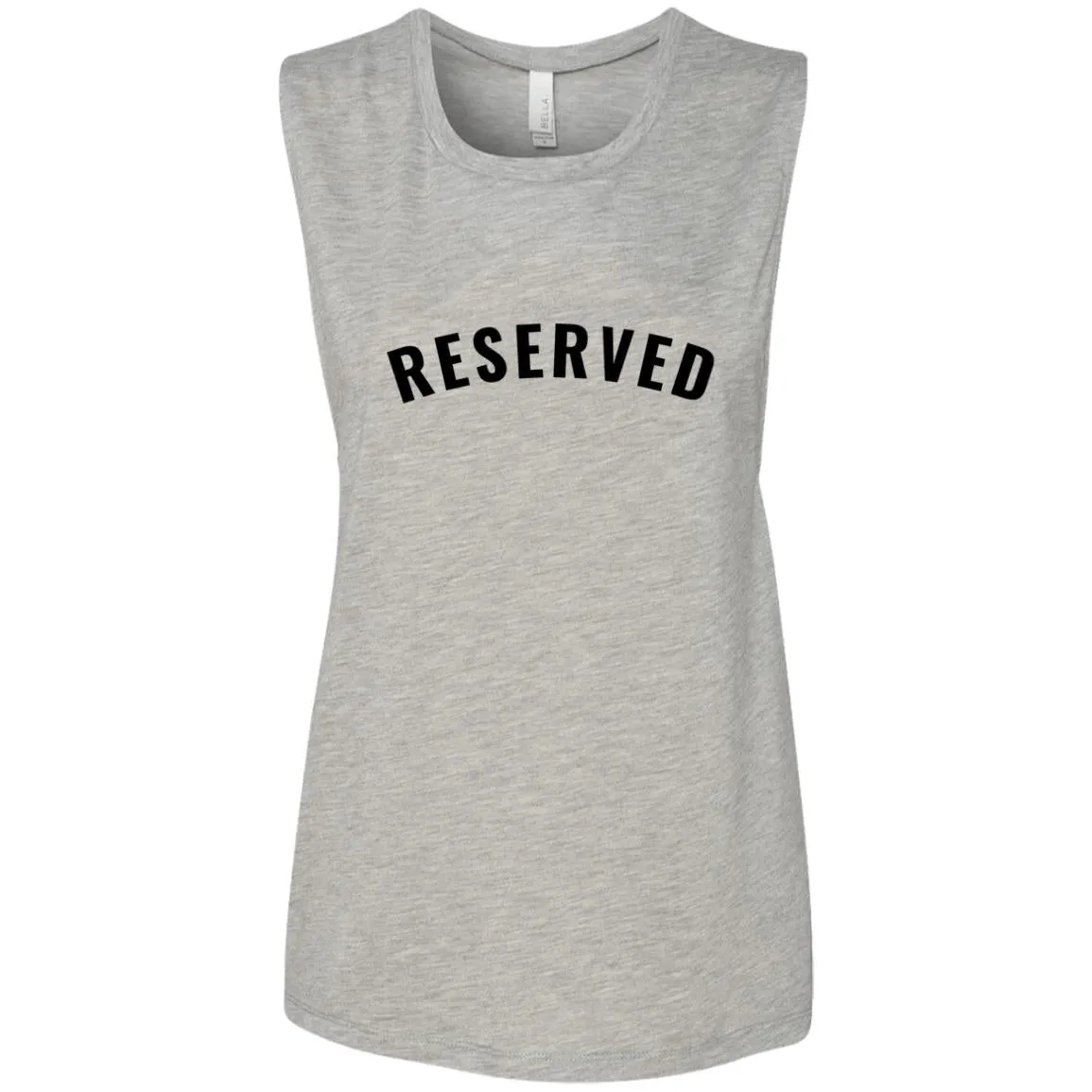 "Reserved" Ladies' Flowy Muscle Tank