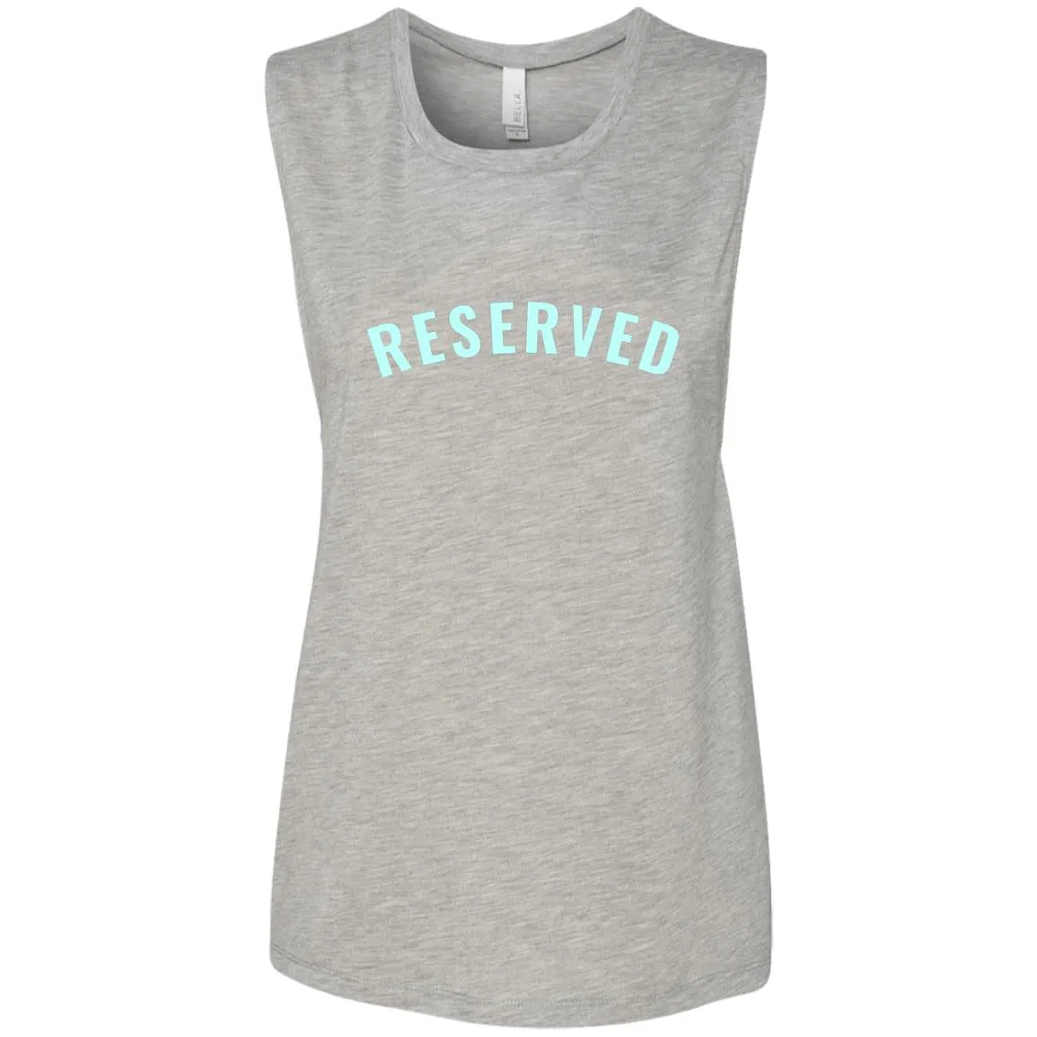 "Reserved" Ladies' Flowy Muscle Tank