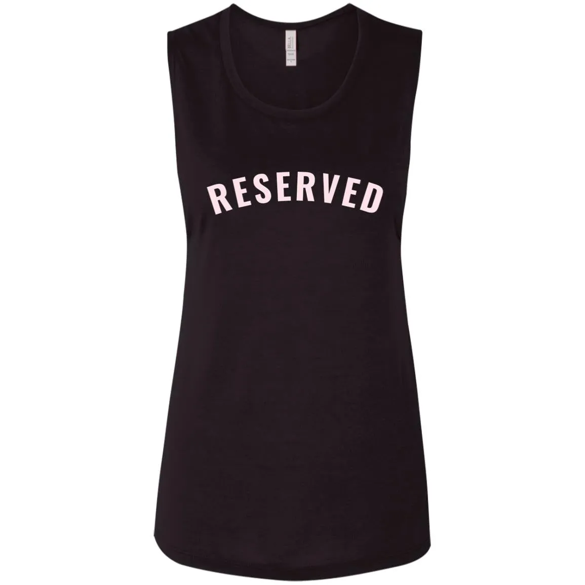 "Reserved" Ladies' Flowy Muscle Tank