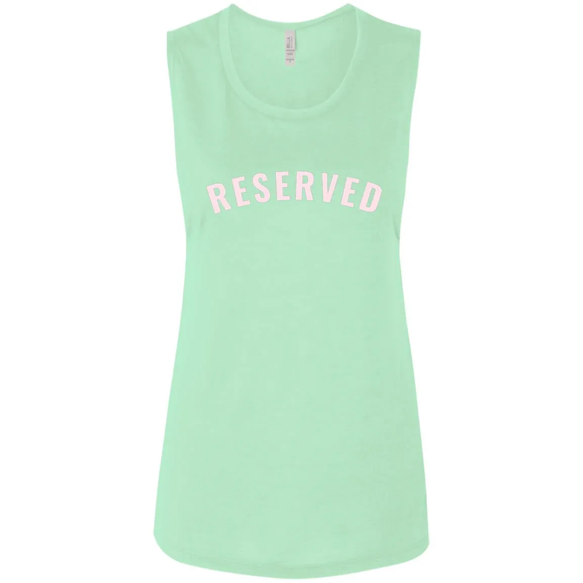 "Reserved" Ladies' Flowy Muscle Tank