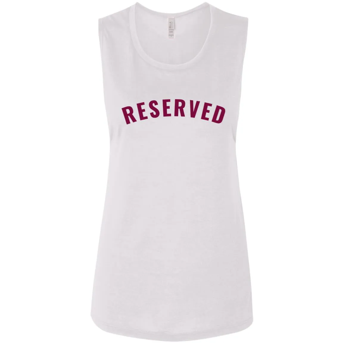 "Reserved" Ladies' Flowy Muscle Tank