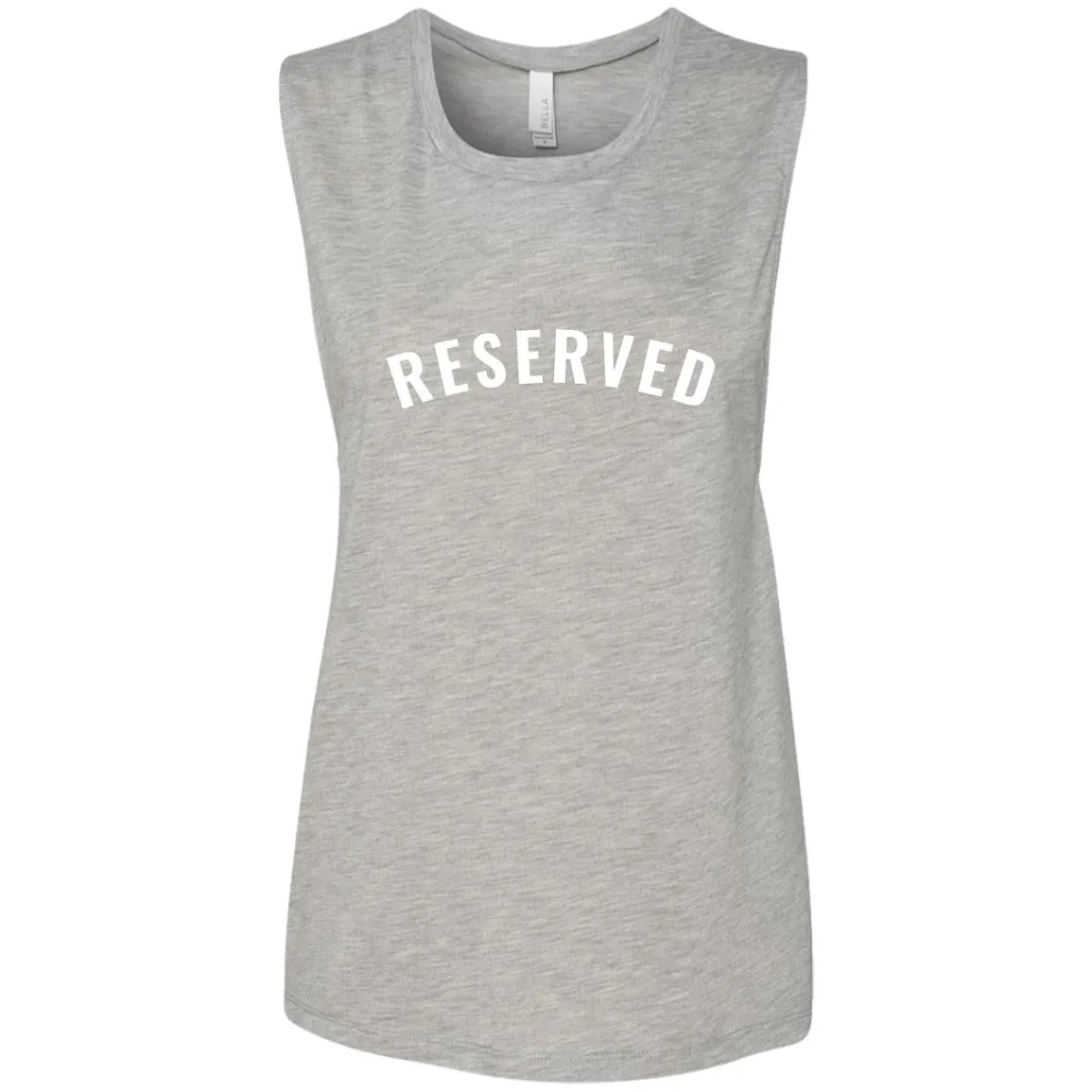 "Reserved" Ladies' Flowy Muscle Tank