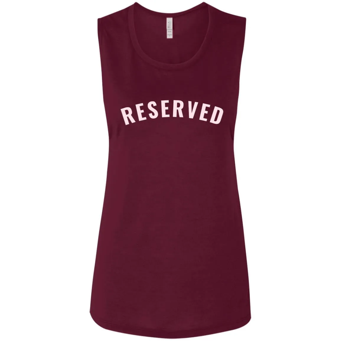 "Reserved" Ladies' Flowy Muscle Tank