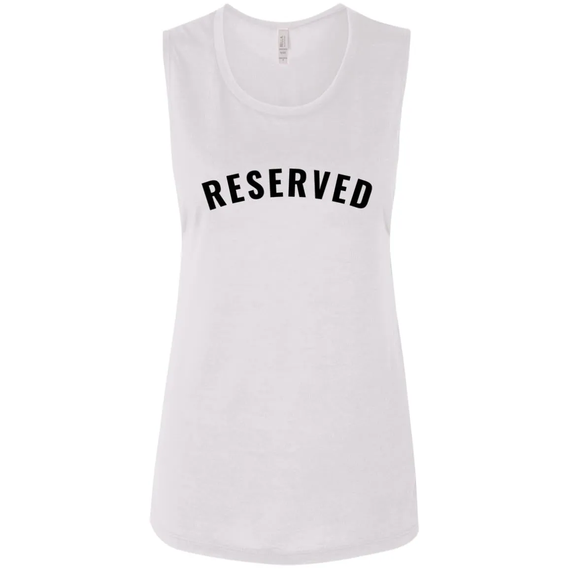"Reserved" Ladies' Flowy Muscle Tank